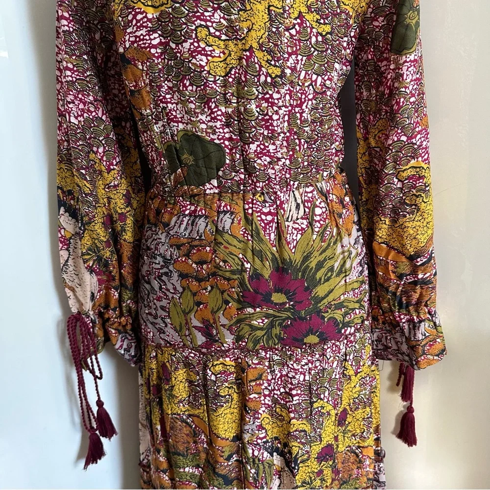 NWT Anthropologie RAGA Fleri Tiered Maxi Dress sz M - Picture 11 of 15